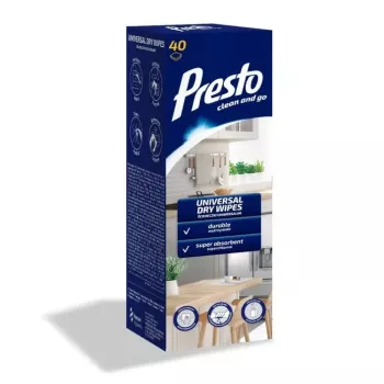 PRESTO yleispyyherulla 40 kpl, laatikko