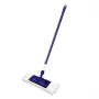 YORK Smart Flat Mop Brush 45x15 cm teleskooppivarrella 74-130 cm, mikrofiber, harmaa/sininen