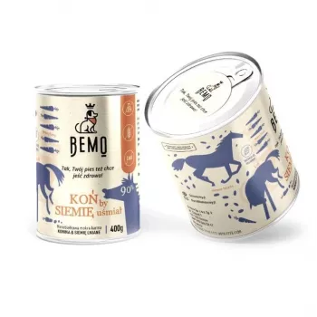 BEMO hevonen monoproteiini märkäruoka koirille – 400g tölkki