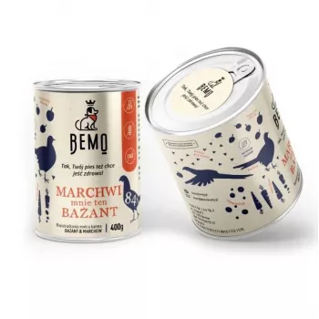 BEMO porkkana ja fasaani Mono - märkäruoka koirille - 400g