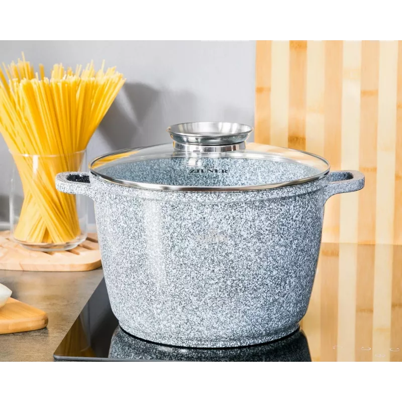 Zilner Marmor 4-osainen kattilasarja harmaa ZL-7066