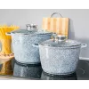 Zilner Marmor 4-osainen kattilasarja harmaa ZL-7066