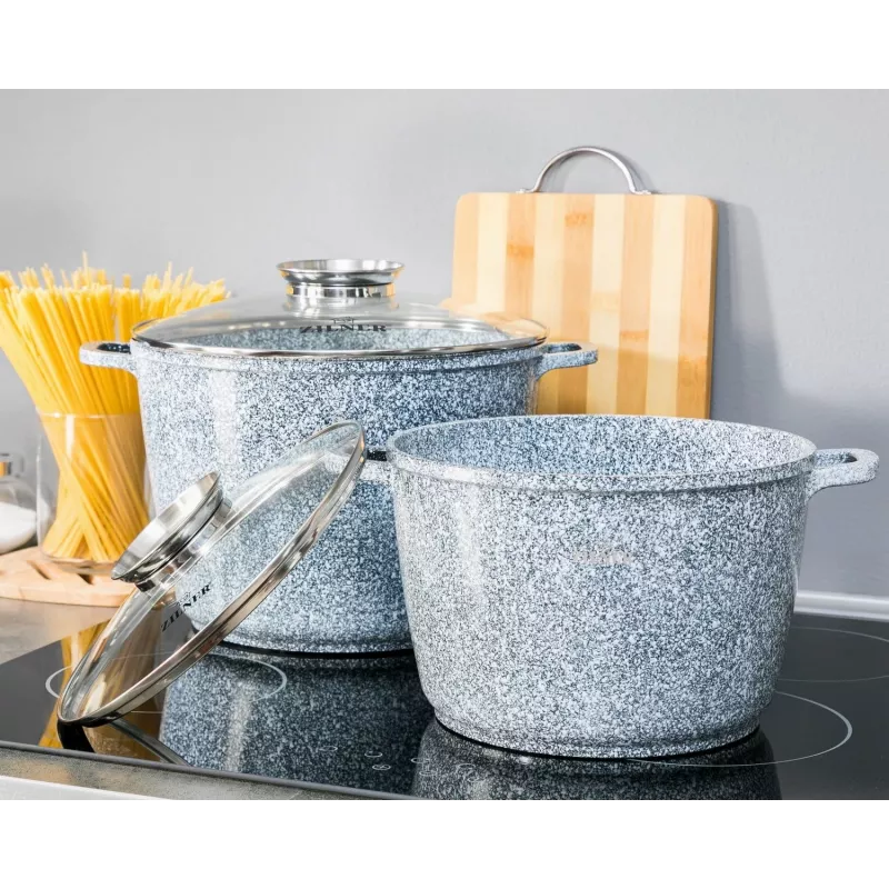 Zilner Marmor 4-osainen kattilasarja harmaa ZL-7066
