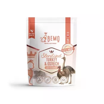 BEMO Cat Sterilised Pute & Strauß - kuivaruoka kissoille - 500 g