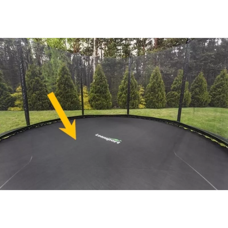 LEAN SPORT PRO 12ft vara-trampoliinimatto, 72 koukkua, UV-kestävä polypropeeni, musta