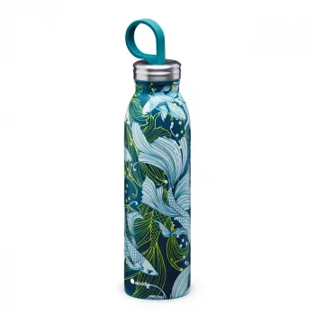 Aladdin X Naito Chilled Thermavac 0,55L ruostumaton teräs termospullo Goldfish Green