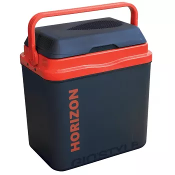 GIOSTYLE Horizon M 12/230V lämpö- ja kylmälaatikko 20L termoelektrinen kylmälaatikko tummanharmaa/punainen