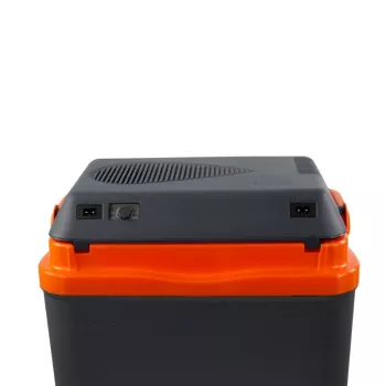 GIOSTYLE Horizon M 12/230V lämpö- ja kylmälaatikko 20L termoelektrinen kylmälaatikko tummanharmaa/punainen
