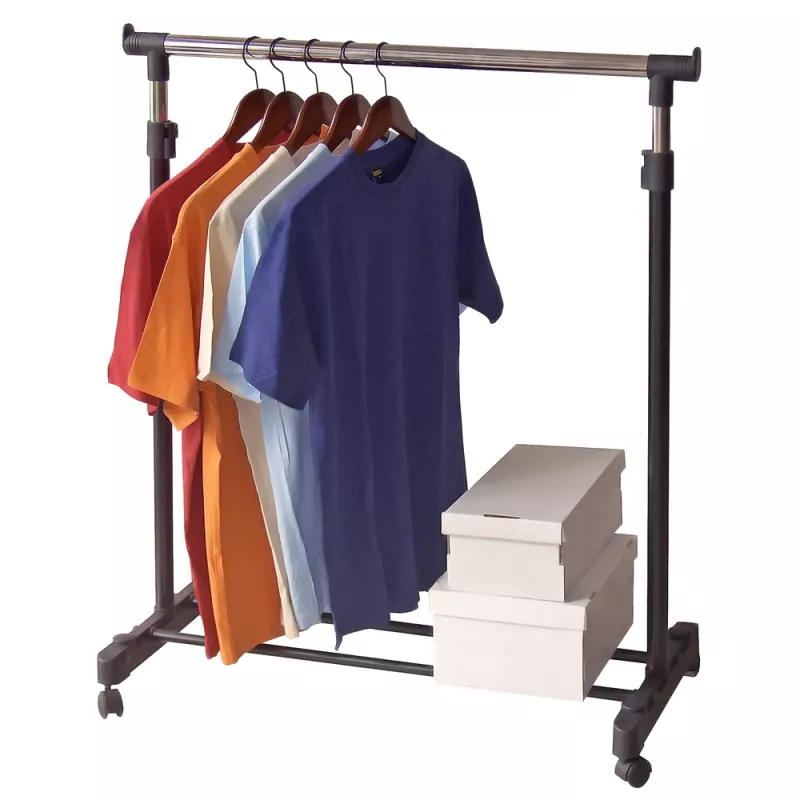 ORDINETT Deluxe vaateteline valkoinen 88x43x98-175 cm
