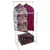 ORDINETT Deluxe Double White 88x43x98-175cm pystysuora pyykkiteline
