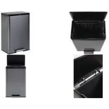 Rubbermaid Elite 45L ruostumaton teräs poljinroskis, suorakaiteen muotoinen, sormenjälkiä hylkivä 2112520
