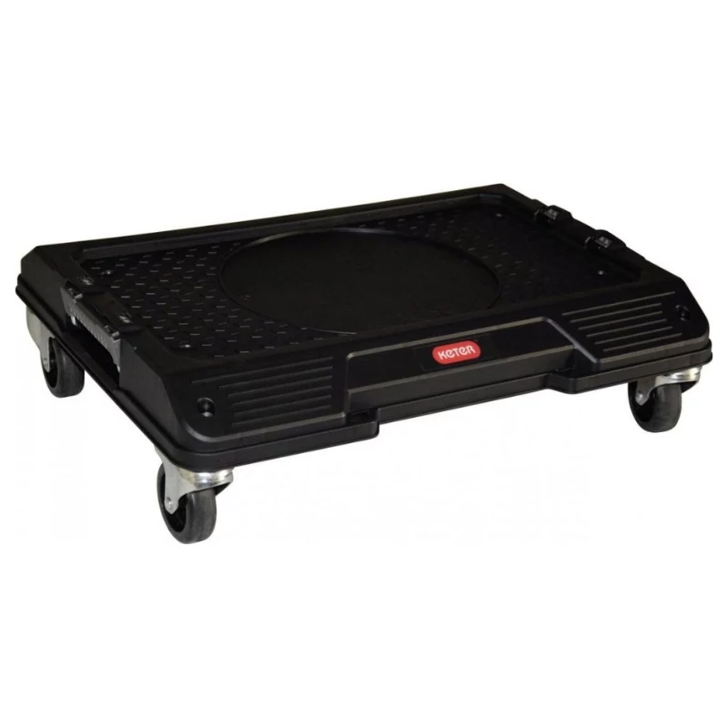 KETER DIY Connect kuljetuskärry 55,7x43,7x16,4 cm, musta/punainen, IP54, 30 kg kantavuus
