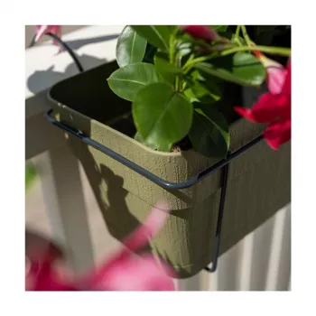 STEFANPLAST parvekesetti automaattisella kastelujärjestelmällä ja metallikiinnikkeellä 50x18x17 cm vihreä
