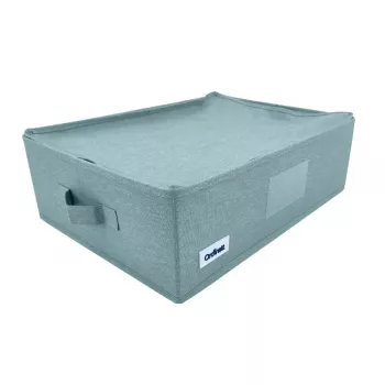 ORDINETT suorakaiteen muotoinen vetoketjullinen säilytyslaatikko 42x32x14 cm minttu