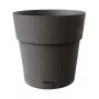 STEFANPLAST Ethica kukkaruukku ja aluslautanen Ø40x39cm harmaa