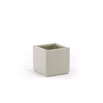 STEFANPLAST kukkalaatikko Square Ethica 36x36x35 cm valkoinen
