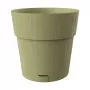 STEFANPLAST kukkaruukku ja aluslautanen Ethica Ø40x39cm vihreä