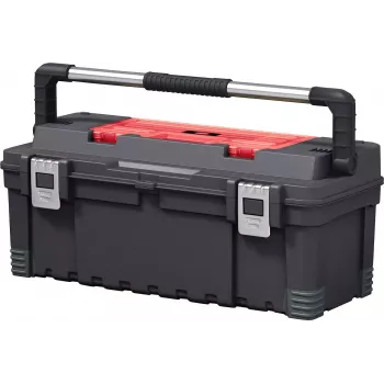 KETER DIY Hawk työkalusalkku 26 organisaattorilla, 66 x 28,7 x 26,6 cm, musta/punainen