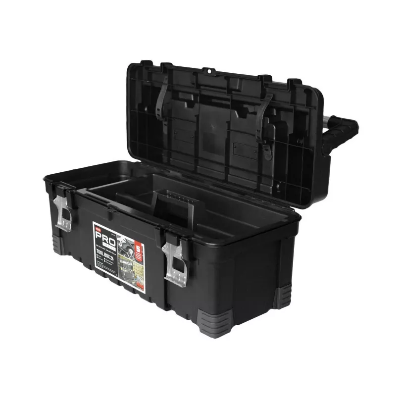 KETER DIY Hawk työkalusalkku 26 organisaattorilla, 66 x 28,7 x 26,6 cm, musta/punainen