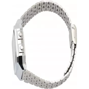 Casio AQ230A-7DMQD unisex retro analoginen-digitaalinen rannekello, valkoinen/hopea