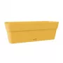 STEFANPLAST Ethica kukkalaatikko aluslautasella 50x18x17 cm sinappinkeltainen