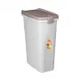 STEFANPLAST lemmikkien ruokasäilytysastia pyörillä 40L 15kg valkoinen/vaaleanharmaa