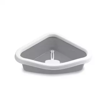 STEFANPLAST Sprint kulmakissanvessa 56x40x14 cm valkoinen/harmaa