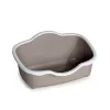 STEFANPLAST kissanvessa Tres Chic Open 56x38,5x26 cm valkoinen/vaaleanharmaa