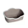 STEFANPLAST kissanvessa Tres Chic Open 56x38,5x26 cm valkoinen/vaaleanharmaa
