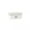 STEFANPLAST kukkalaatikko aluslautasella Gaia 30x13x12 cm valkoinen