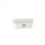 STEFANPLAST kukkalaatikko aluslautasella Gaia 30x13x12 cm valkoinen