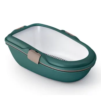 STEFANPLAST Furba Chic Maxi kissanvessa 69,5x47x26 cm vihreä/vaaleanharmaa