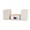Pure Classic stereo-mini-hifi-järjestelmä DAB+/FM, Bluetooth, CD, USB valkoinen/tammi