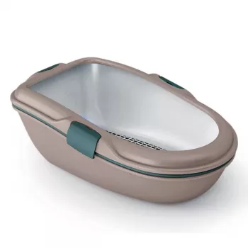 STEFANPLAST kissanvessa Furba Chic Maxi 69,5x47x26 cm vaaleanharmaa/vihreä