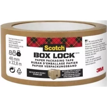 3M Scotch Box LockT paperipakkausnauha 48 mm x 22,8 m ruskea 7850-23-EF-8GC