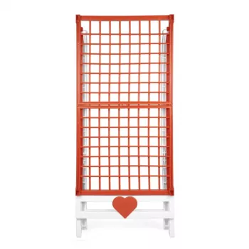 GIOSTYLE Love pyykkiteline valkoinen/oranssi 180x56x96 cm