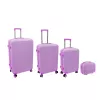 ORDINETT 4-osainen kovakuorinen matkalaukkusarja 98L/60L/43L/15L pinkki