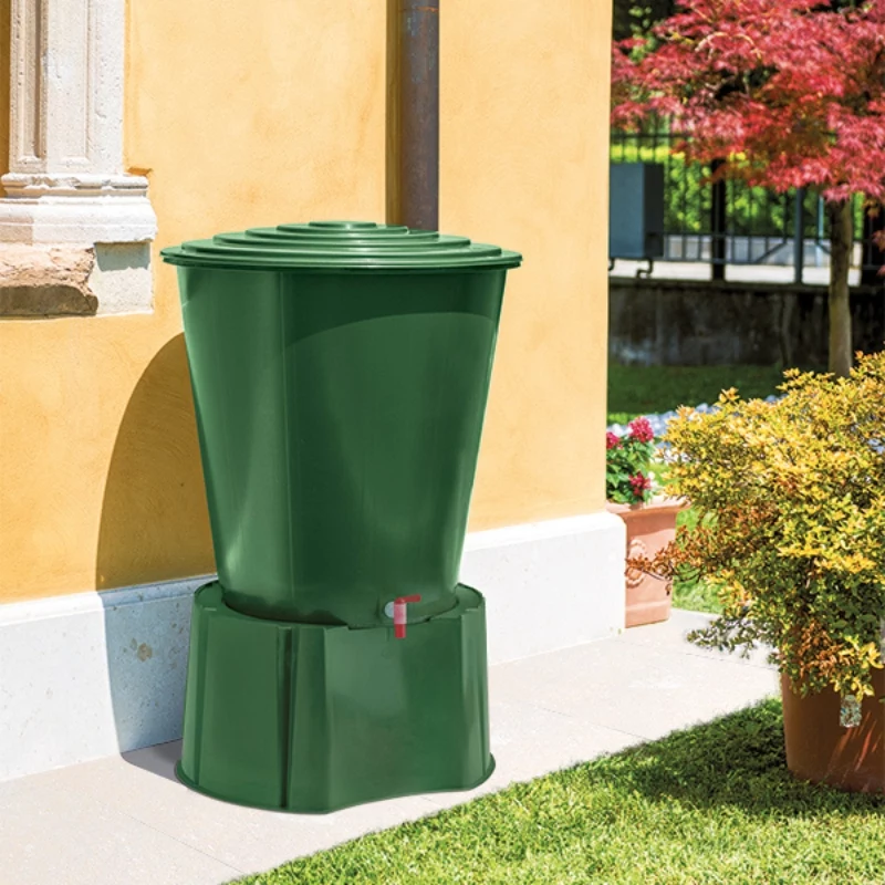 STEFANPLAST sadesäiliön teline 210L/310L tynnyreille, 70x38 cm, vihreä