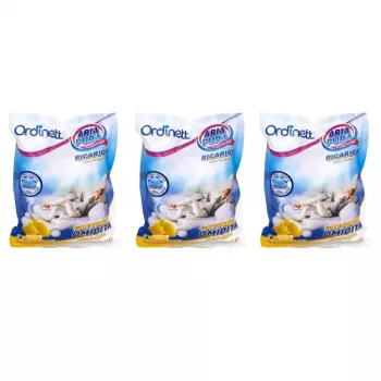 ORDINETT kosteudenpoistajan täyttöpakkaus, 3 x 450 g, sitruuna
