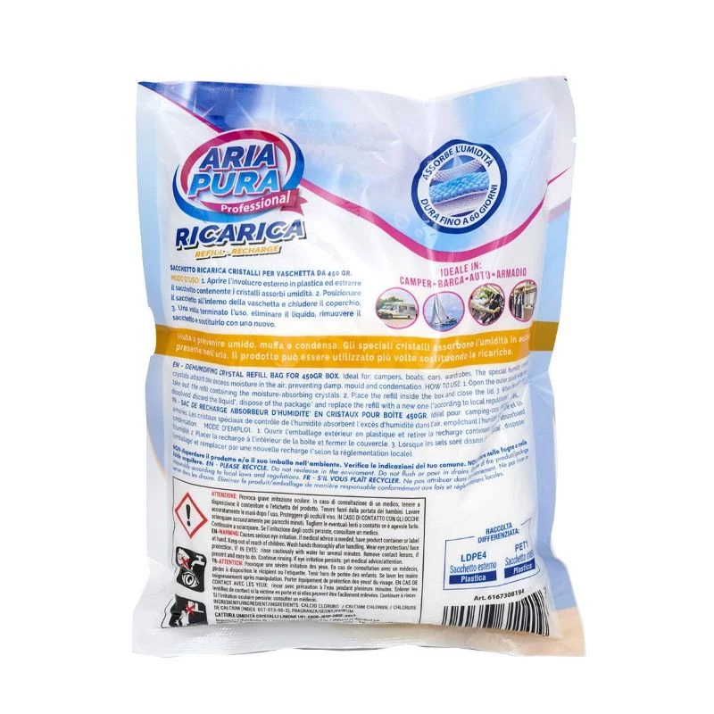ORDINETT kosteudenpoistajan täyttöpakkaus, 3 x 450 g, sitruuna
