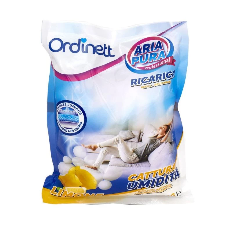ORDINETT kosteudenpoistajan täyttöpakkaus, 3 x 450 g, sitruuna