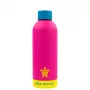 GIOSTYLE Fluo juomapullo 0,5L sekoitus pinkki/keltainen/vihreä/sininen