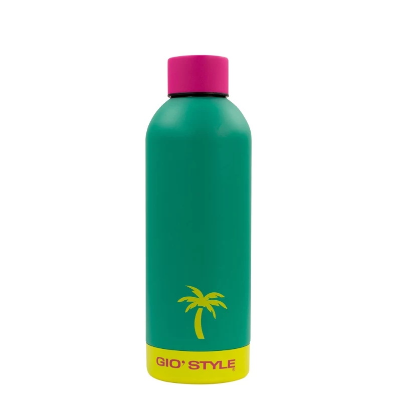 GIOSTYLE Fluo juomapullo 0,5L sekoitus pinkki/keltainen/vihreä/sininen