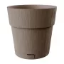 STEFANPLAST Ethica pyöreä kukkaruukku ja aluslautanen, ruskea, 40x39 cm, 25 L