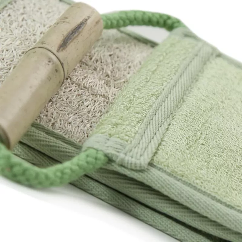 MARTINI SPA luffa- ja bambuhihnat Bambu – luonnollinen kuoriva kylpyhihna kaksipuolisella pinnalla