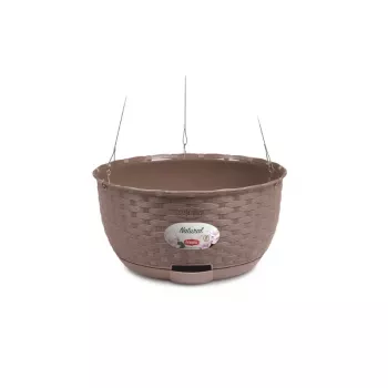 STEFANPLAST riippuva kukkaruukku Natural Ø30x14,5 cm ruskea