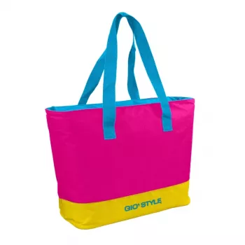 GIOSTYLE termospussi Beach Fluo Tote sekoitus, 24L, vihreä/pinkki/keltainen/vaaleansininen