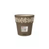 STEFANPLAST Gaia kukkaruukku alustalla Ø20x19cm ruskea