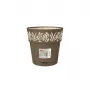 STEFANPLAST Gaia kukkaruukku alustalla Ø20x19cm ruskea