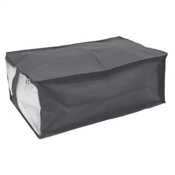 ORDINETT kattovarastointilaukku 40x60x26 cm harmaa - pehmeä kuitukangasvarastointilaukku vetoketjulla ja kantokahvoilla, 62,4 L